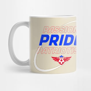 USA Soccer T Shirt, USWNT USMNT Passion Pride Patriotism Mug